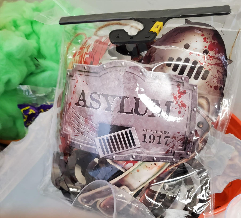 Halloween Decor Party Supplies bundle with Fog Machine Bulbs Goblets and Props