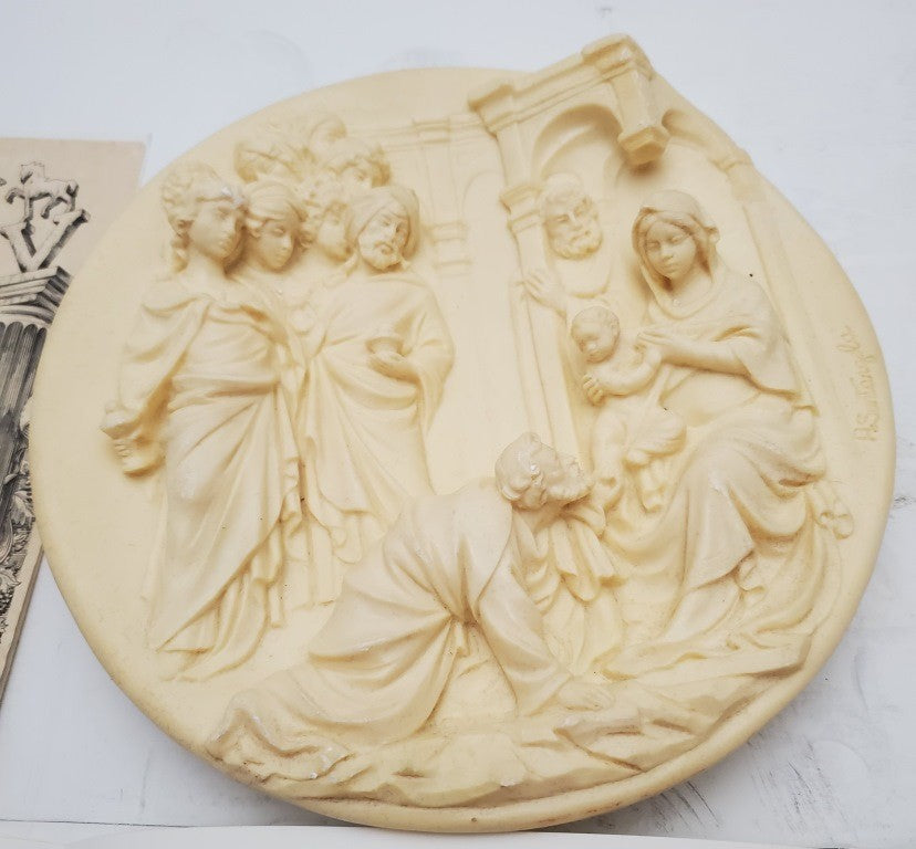 Studio Dante Di Volteradici Adorazione Dei Magi and La Nativita Plate