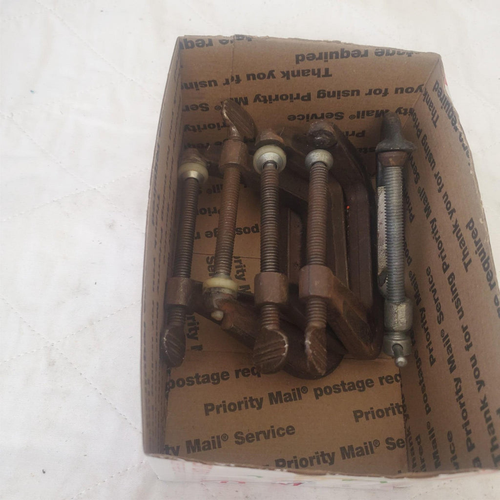Lot of 5 Hargrave Heavy Duty Metal C-Clamps Hand Tools LOT-400