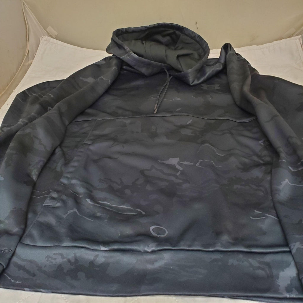 Under Armour ColdGear XXL Loose Fit Black Camo Pullover Hoodie