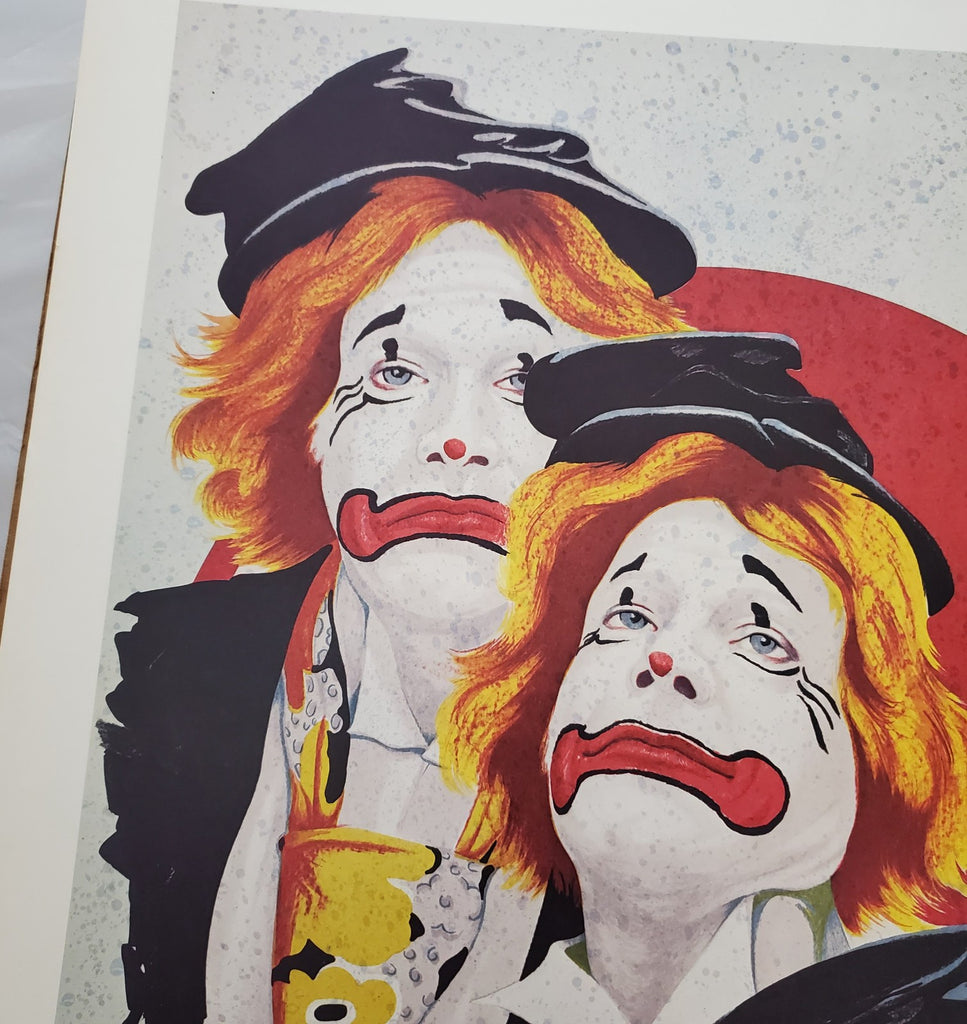 Bingo By Rino Maddaloni Signed Numbered Vintage Print Clown Art