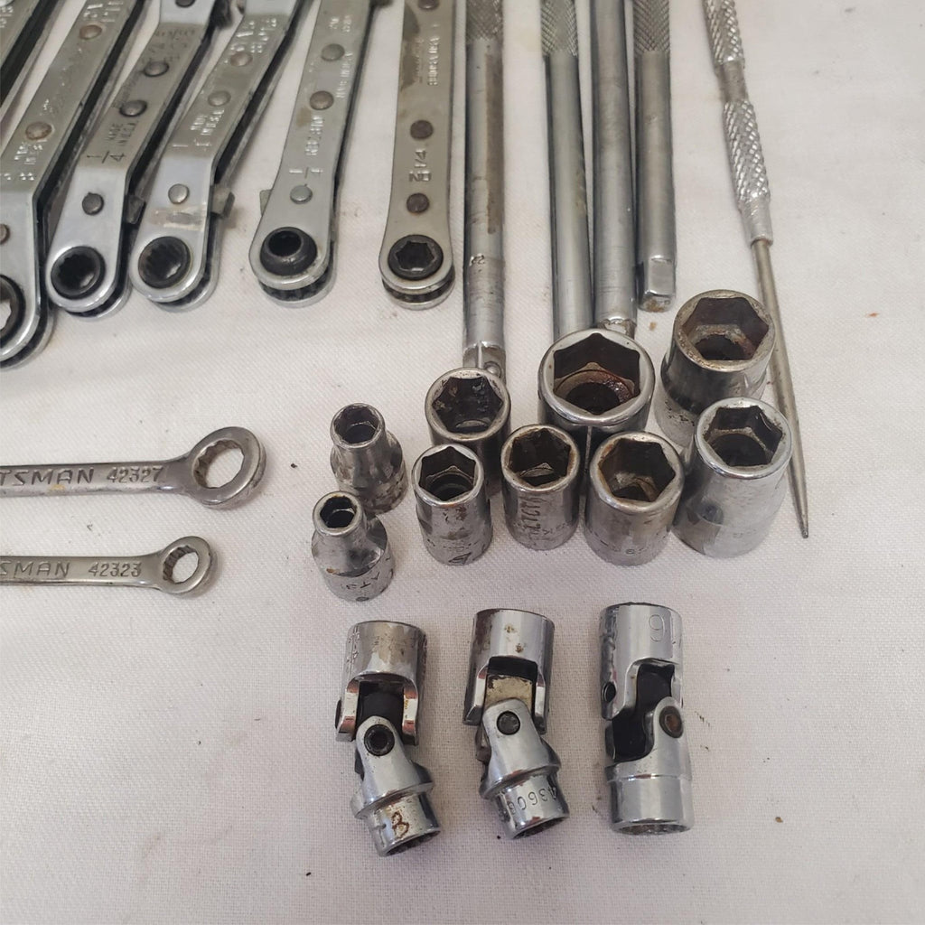 Lot of 26 Assorted Multi Brands Ratchet Wrench & Socket Set LOT-796