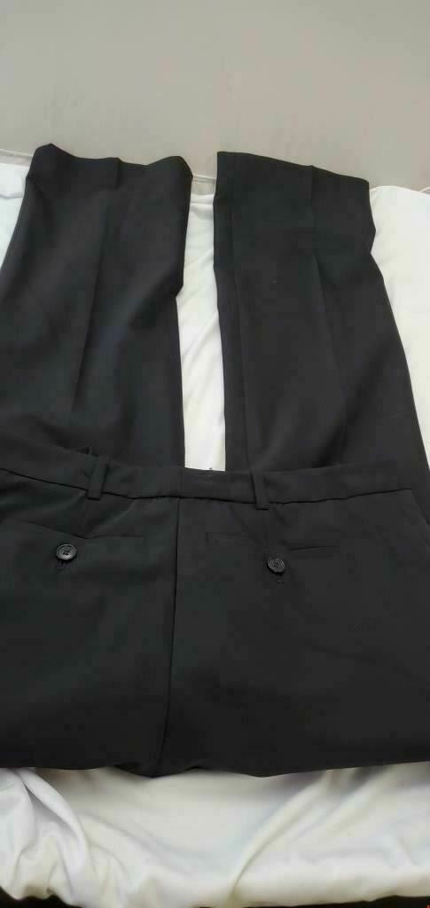 Men's Black Size Large Straight Leg Regular Dress Pants