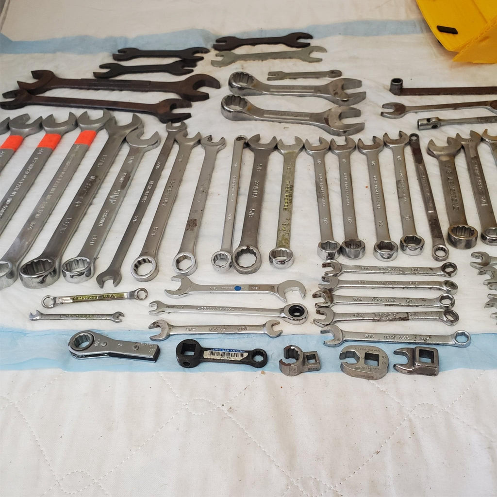 Lot of 58 Pieces Miscellaneous Assortment of Wrench Tools LOT148