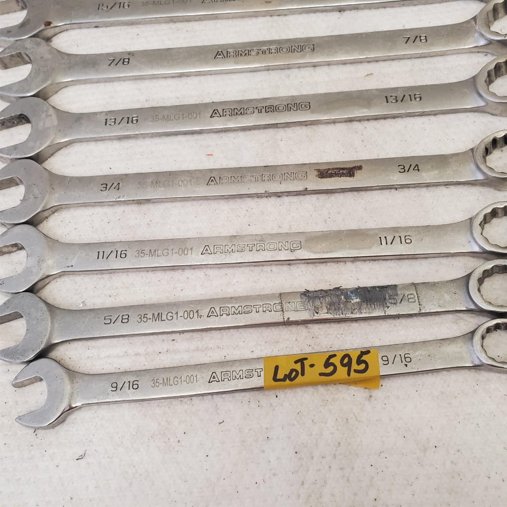 Lot of Assorted Armstrong Combination Box Wrenches LOT 595
