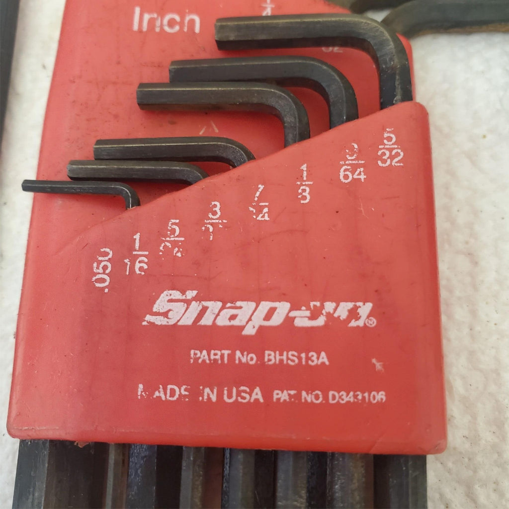 Lot of 5 Snap-on Allen T Handle Allen Hex Wrench & Hex Wrench Set LOT-415