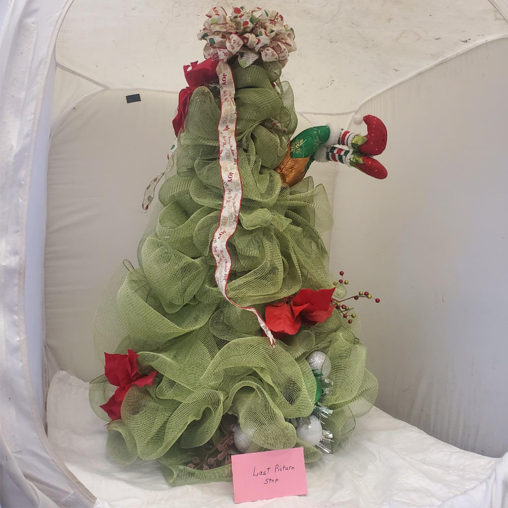 Green Deco Christmas Tree with Mesh