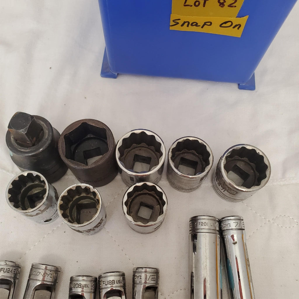 Lot of 25 Assorted Mixed Snap-On Socket Tool Set LOT-82