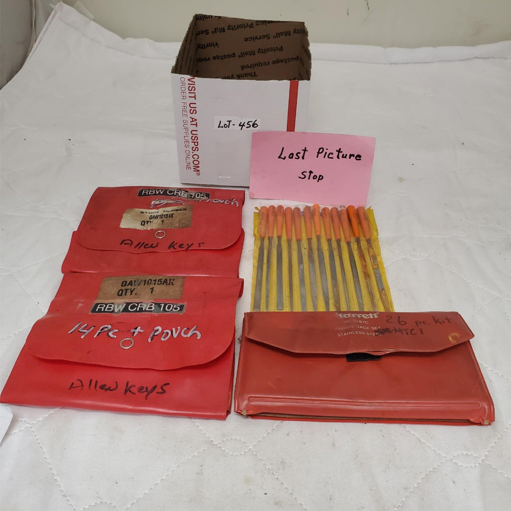 Lot of Assorted Starrett 167C Gauge Set with Allen Key & Needle Files LOT-456