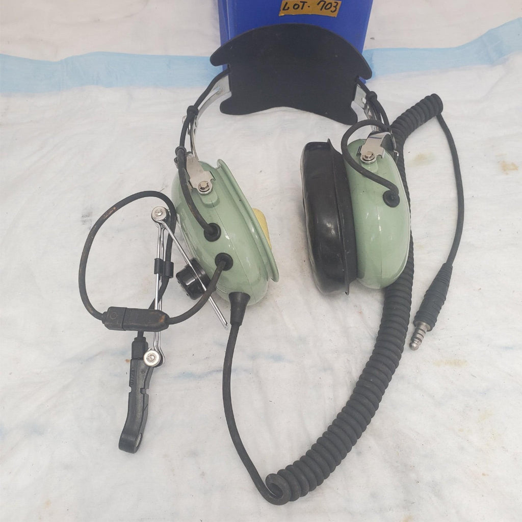David Clark H10-76 Pilot Military Headset Made in Usa LOT-703