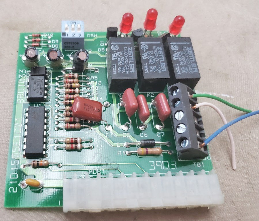 Vintage Trane Zettler Zone/Bypass Control Card Zzcardal010 21D150561G01 BRD1033