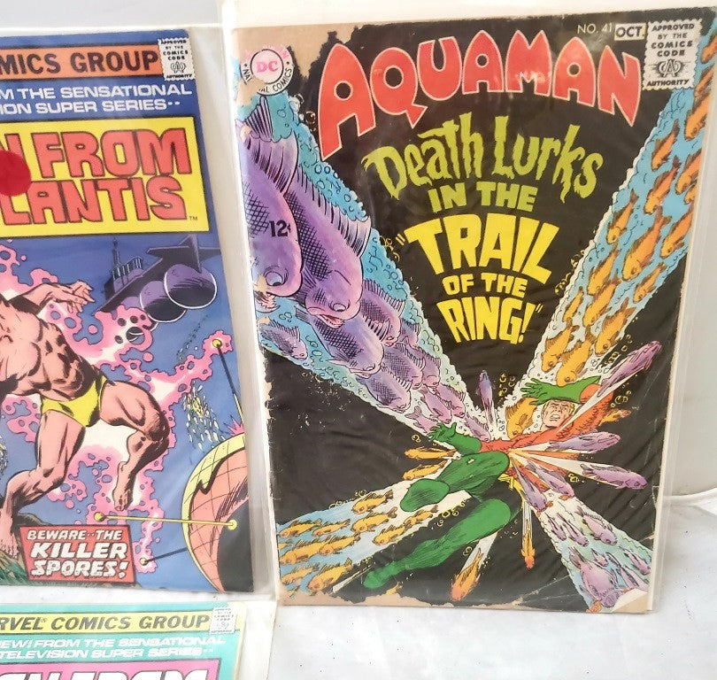 Aquaman The Trail of the Ring and Marvel Comics Group Marvel Man From Atlantis