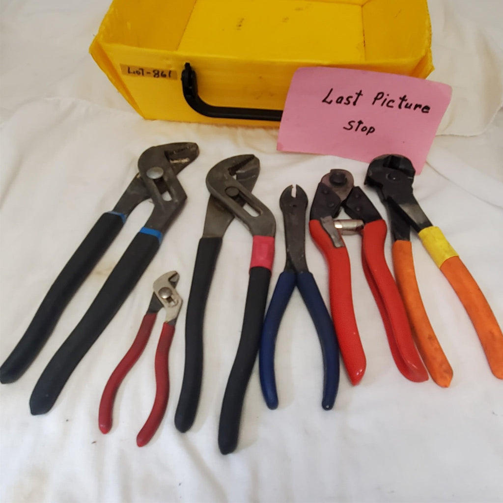 Lot of 6 Assorted Mechanic's Pliers Set LOT-861