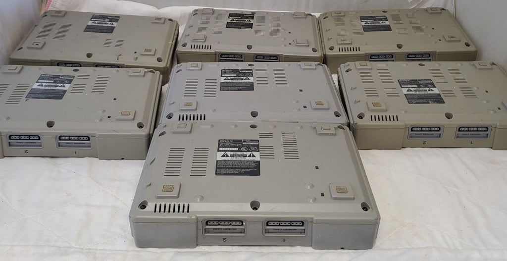 Lot of 7 Sony Play Station 1 Consoles For Parts #3