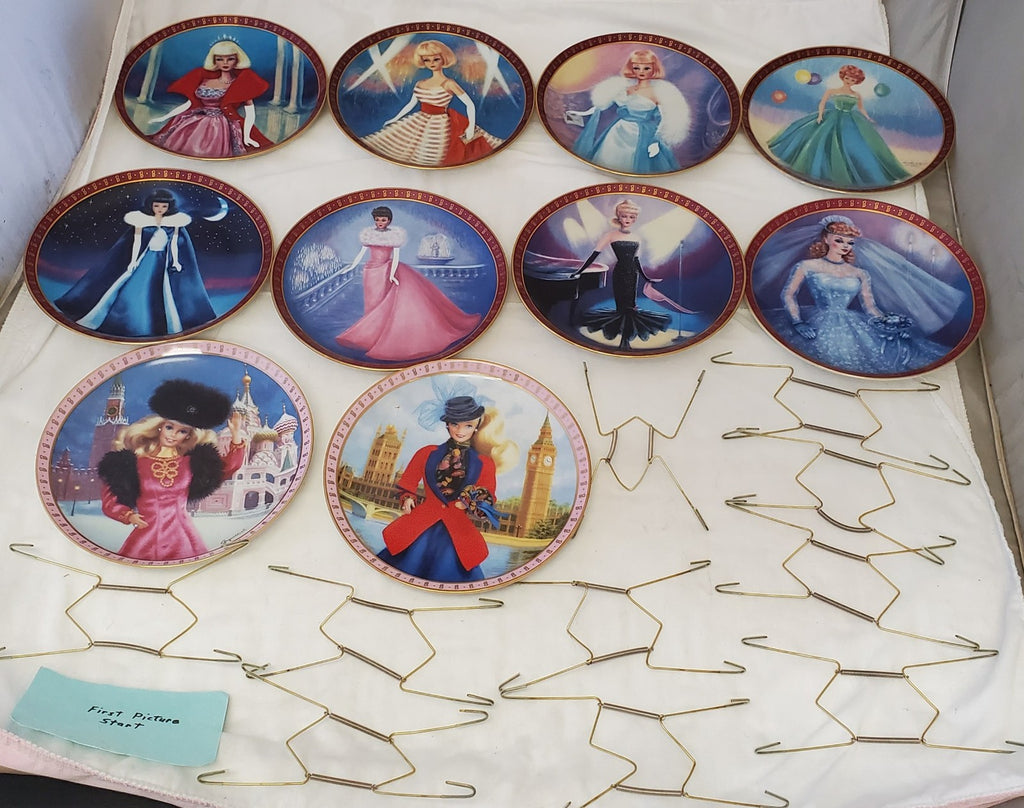 Lot of Plates Barbie The Danbury Mint Collector's Limited Edition 