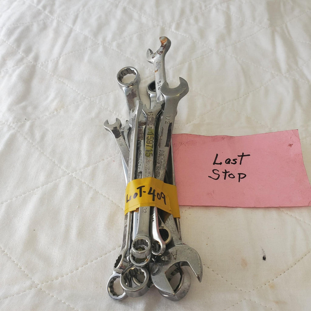 11 Pcs 12 Point SAE Combination Wrench Set - Lot 409