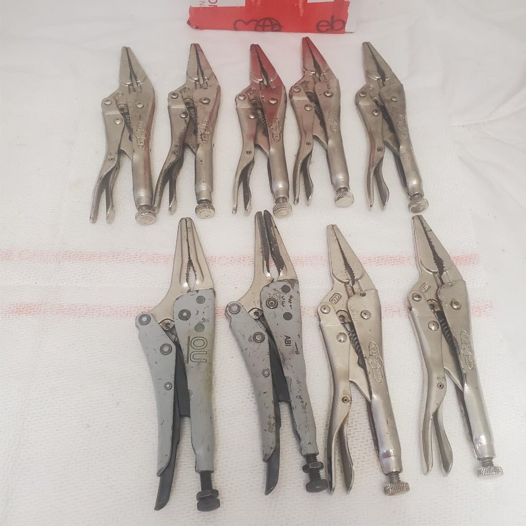 Lot of 9 Vise Grip Locking Pliers LOT-1039