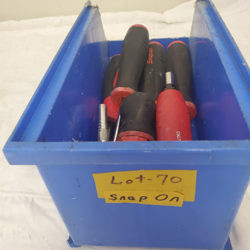 Lot of 7 Snap On Pick Set Stubby Screwdriver Preset Torque Screwdrive LOT-70