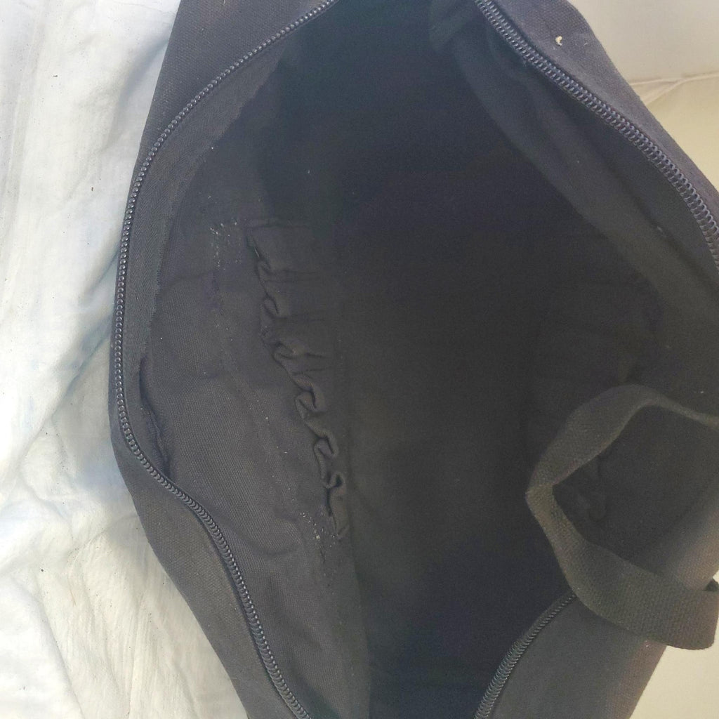 Large Shoulder Strap Pockets Zipper Tool Bag - Black
