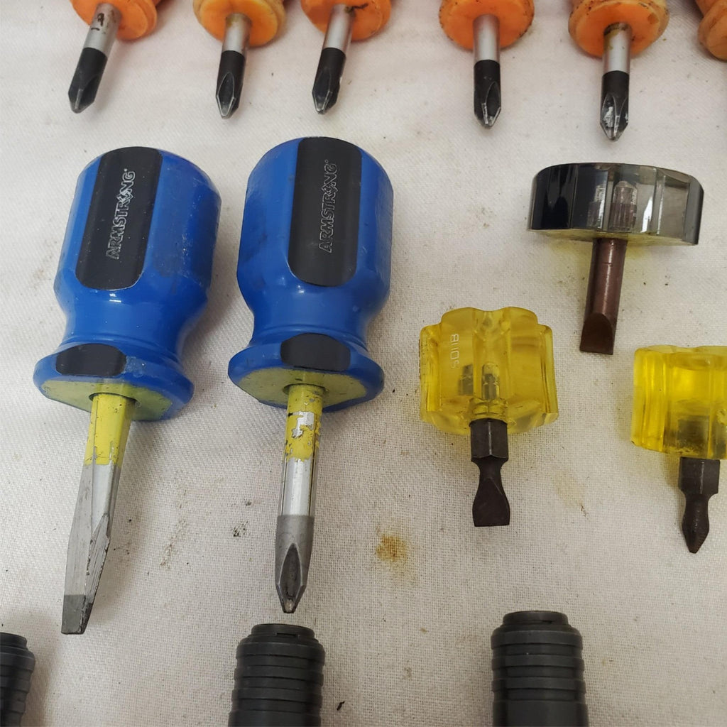 Lot of 19 Assorted Matco, Armstrong and Snap-on Stubby Screwdriver LOT-125