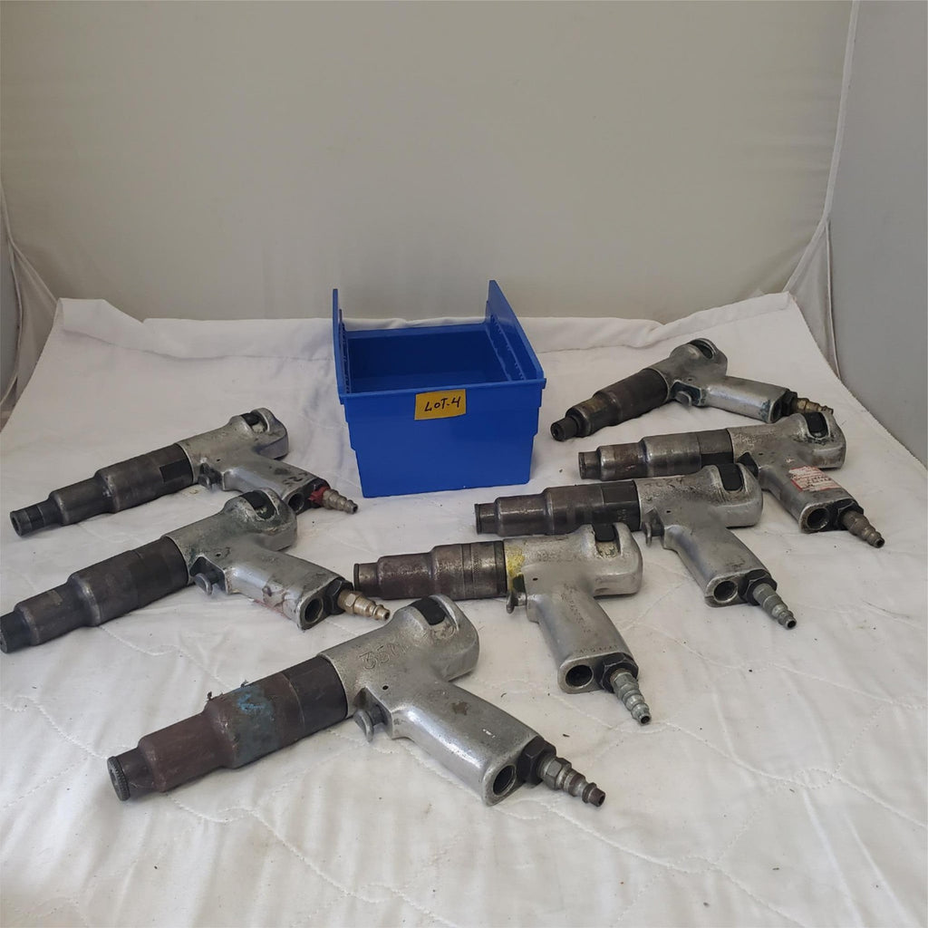 Cleco Pneumatic Pistol Grip 1/4" Air Tool Screwdriver/Nutrunner Air Tools Lot-4