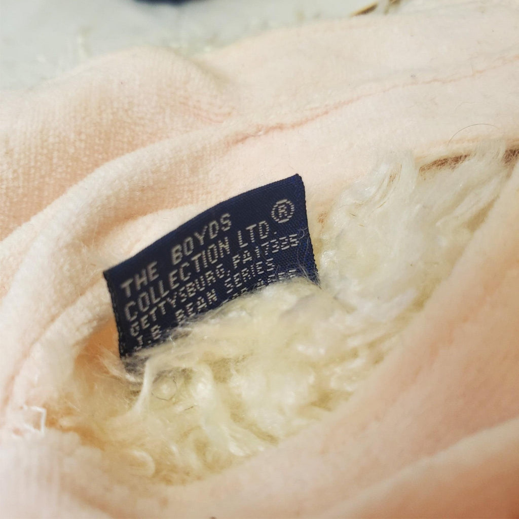 Boyds Bears Winifred  Santa Claus Robe Pink Teddy Plush Bear Stuffed Toys