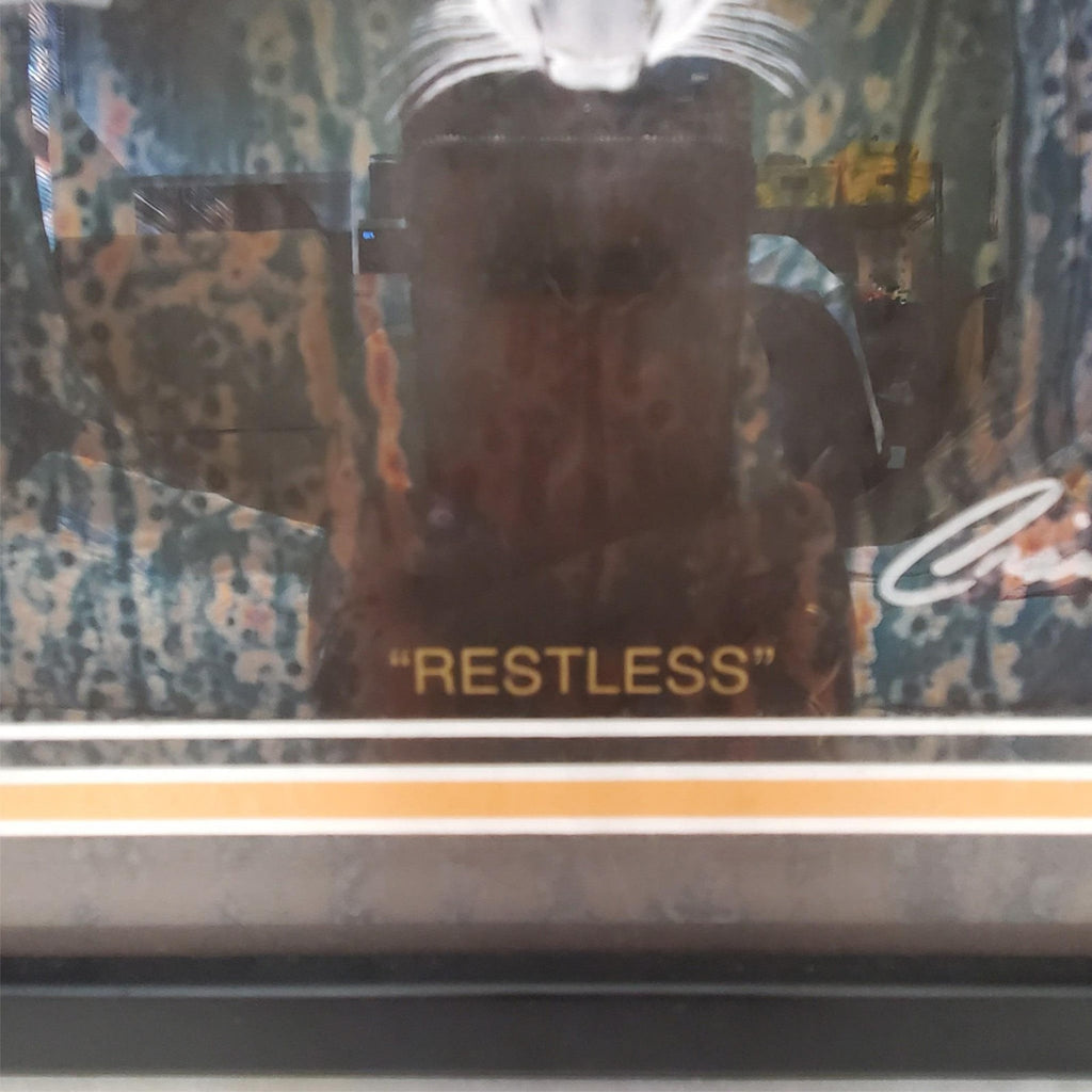Craig Tracy 'Restless' Signed Framed Art Print old Tiger Design 11 x 14