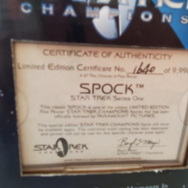 Star Trek Champions Fine Pewter Figure: Spock from "Star Trek" Motion Picture