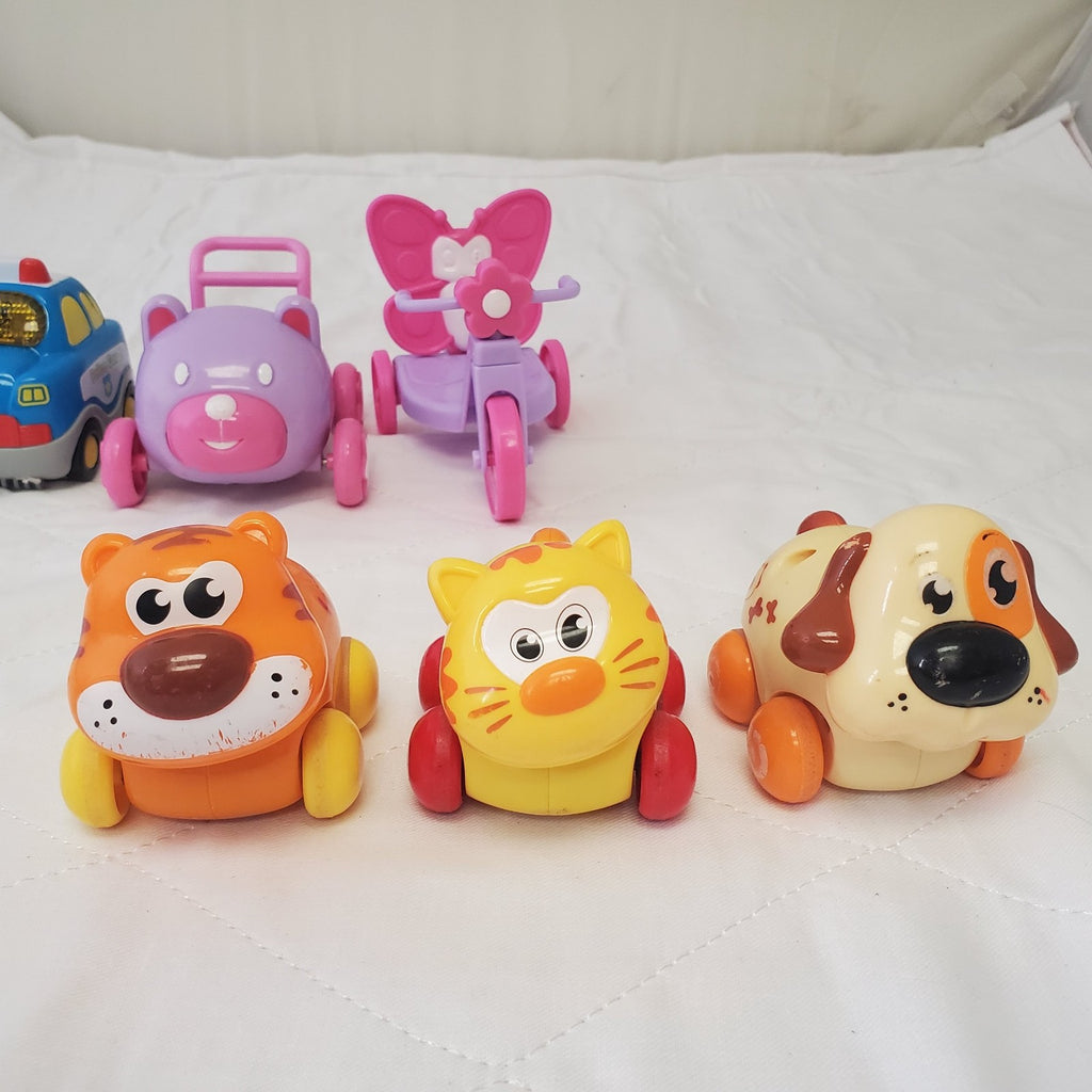 Lot of Assorted Vtech Go Go Smart Car Police Car & Other Toy Cars