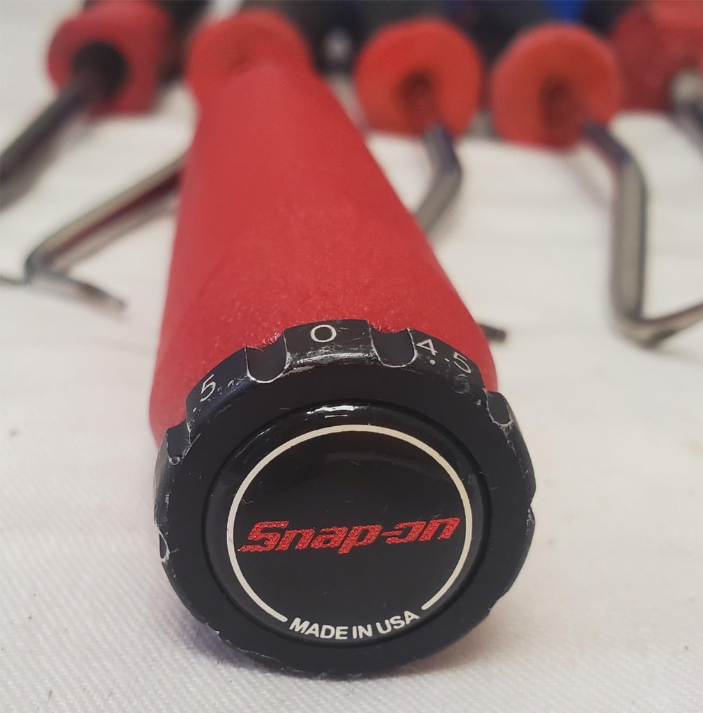 Lot of 7 Snap On Pick Set Stubby Screwdriver Preset Torque Screwdrive LOT-70