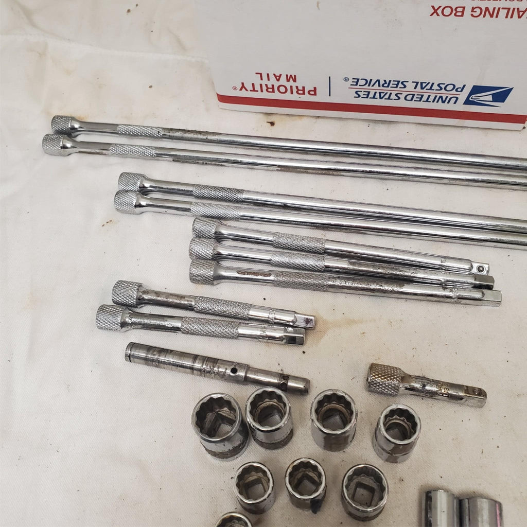 Lot of Assorted Socket Extensions, Swivel Sockets & Other Tools LOT-882
