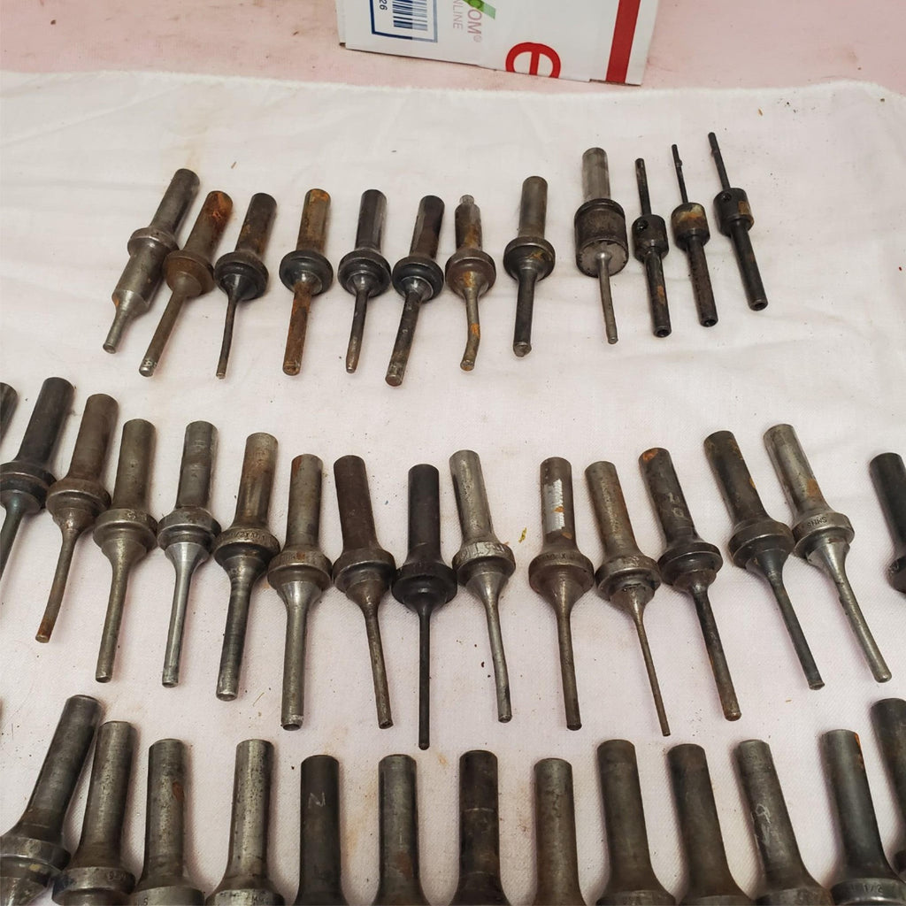 Lot of Assorted Rivet Gun Snaps Bit Knock Out Punch LOT-951