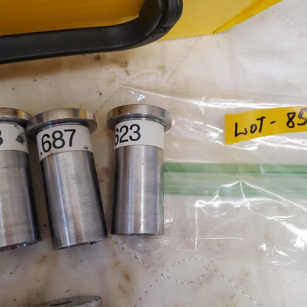 Lot of 10 Assorted Precision Steel Bushing Dies Set LOT-853