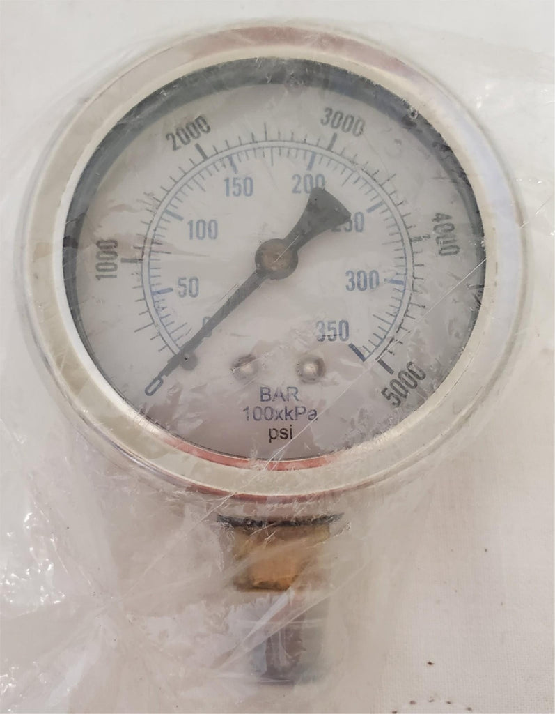 Liquid Filled 5000 PSI Stainless Steel Pressure Gauge