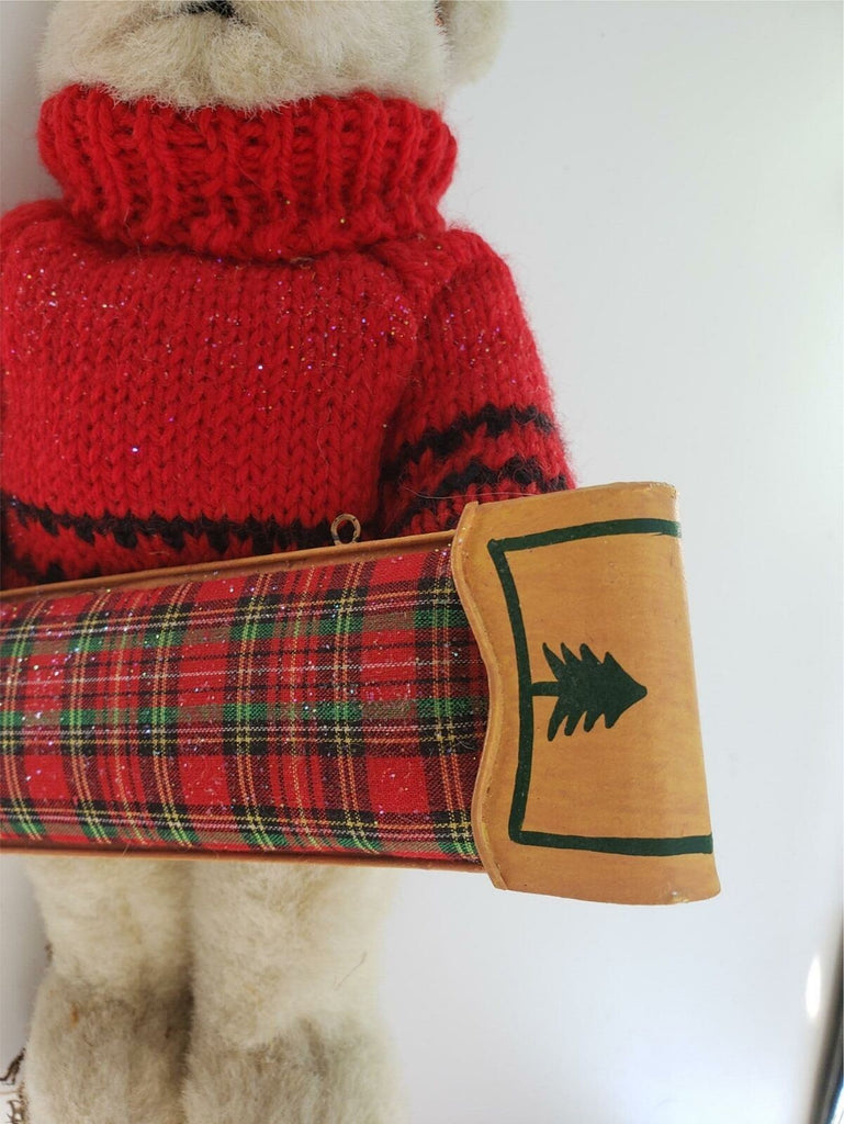 Vintage Out of the Woods Originals Collectible Christmas Teddy Bear