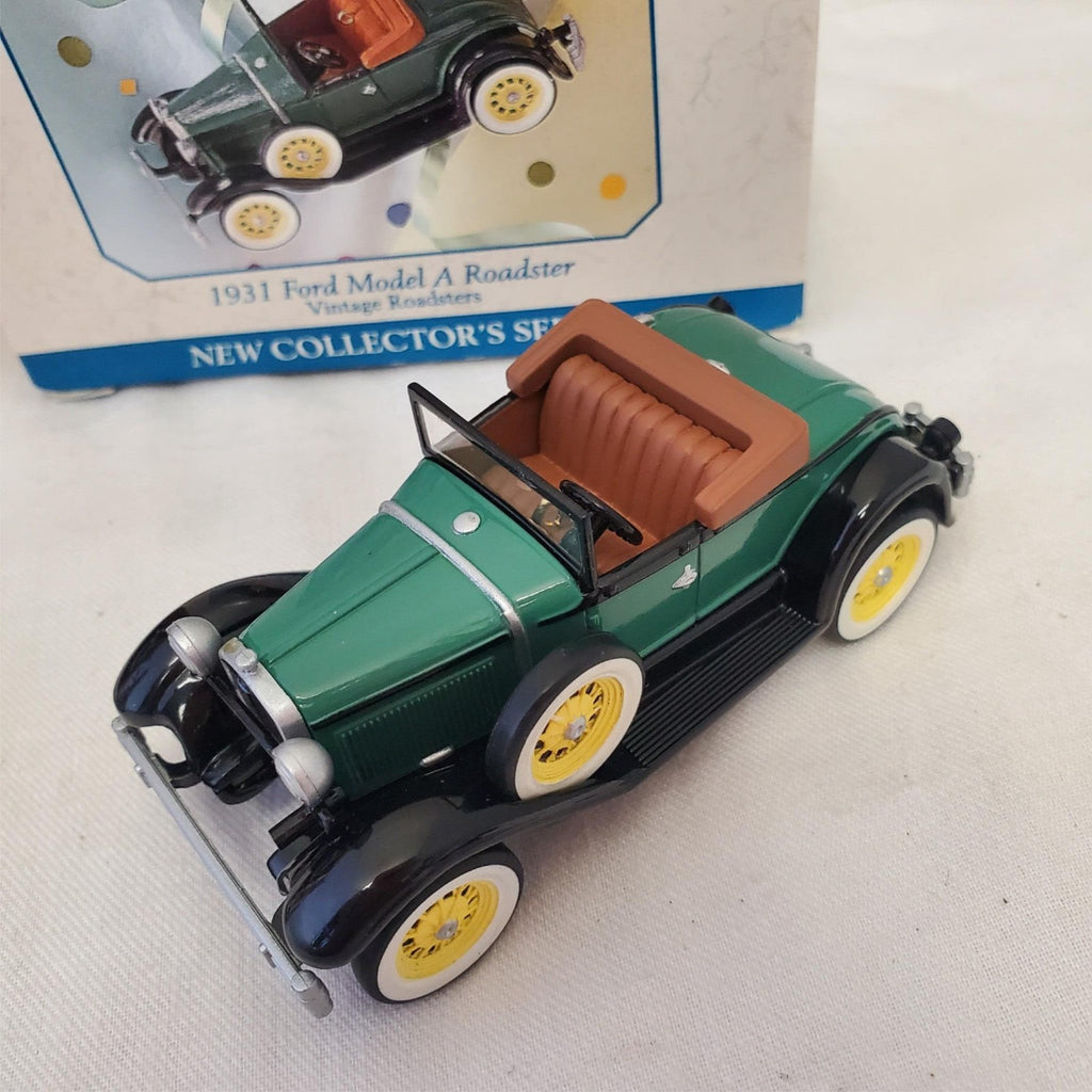 Hallmark Keepsake Ornament 1931 Ford Model a Roadster & Pewter Rocking Horse