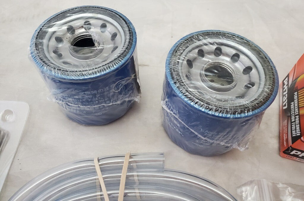 NGK Laser Iridium Spark Plug Oil Filter Black Idler Pulley ThreadLock Blue &More