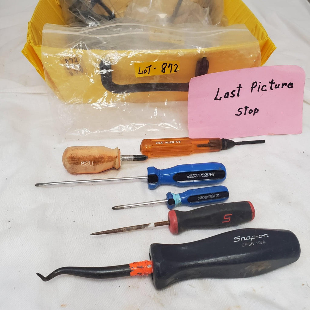 Lot of 6 Assorted Cotter Pin Puller Phillips Flat Tip Screwdriver Set LOT-872