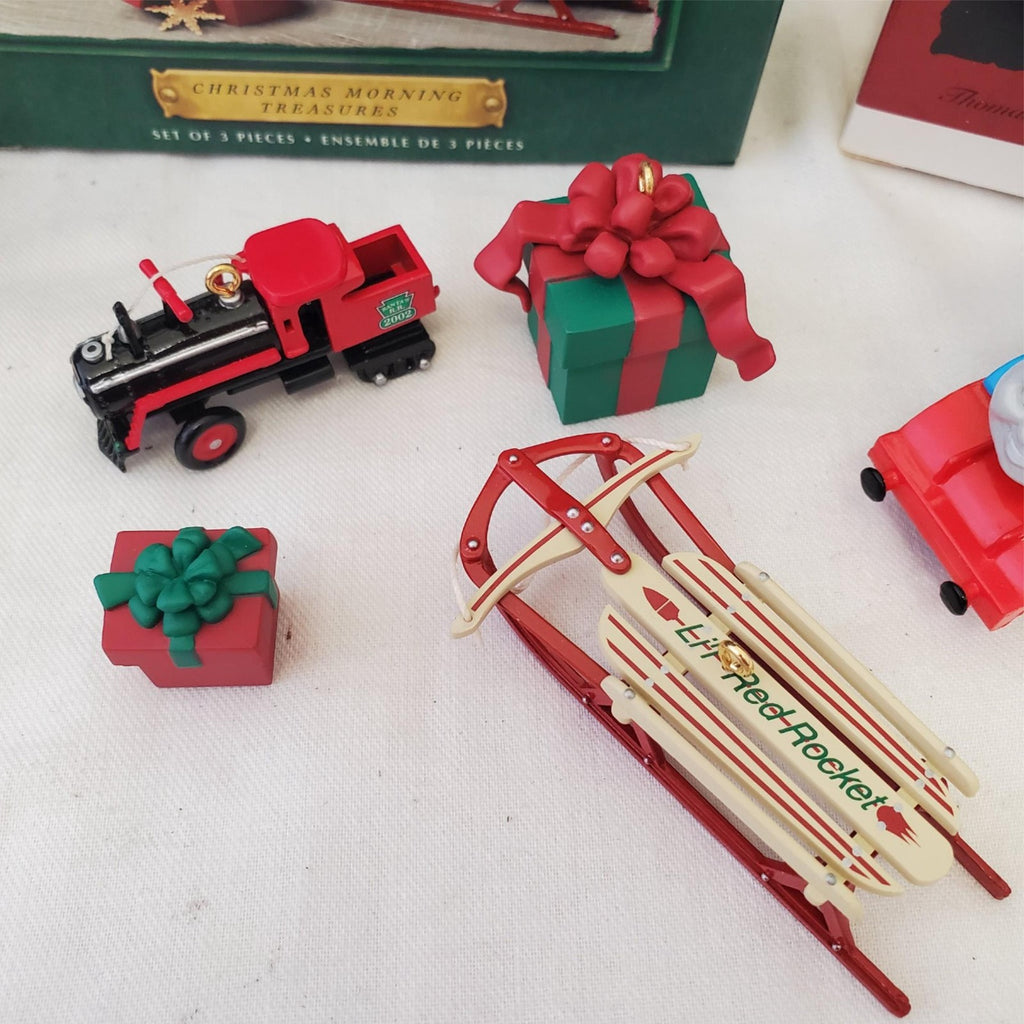 Hallmark Keepsake Christmas Morning Treasures & Thomas the Tank Engine Ornaments