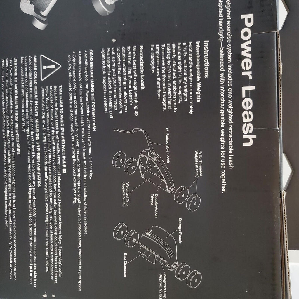 Power Leash Weighted Exercise System, Work Out While Walking Your Dog