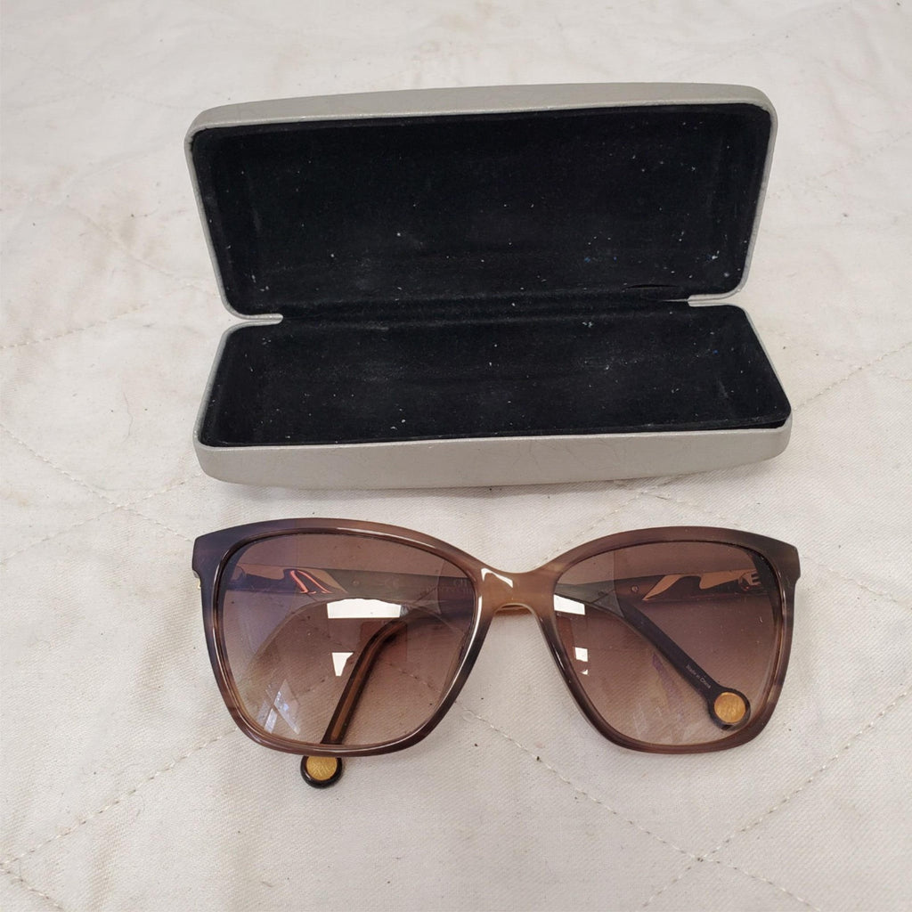 Carolina Herrera She796 Brown Gradient Sunglasses with Case