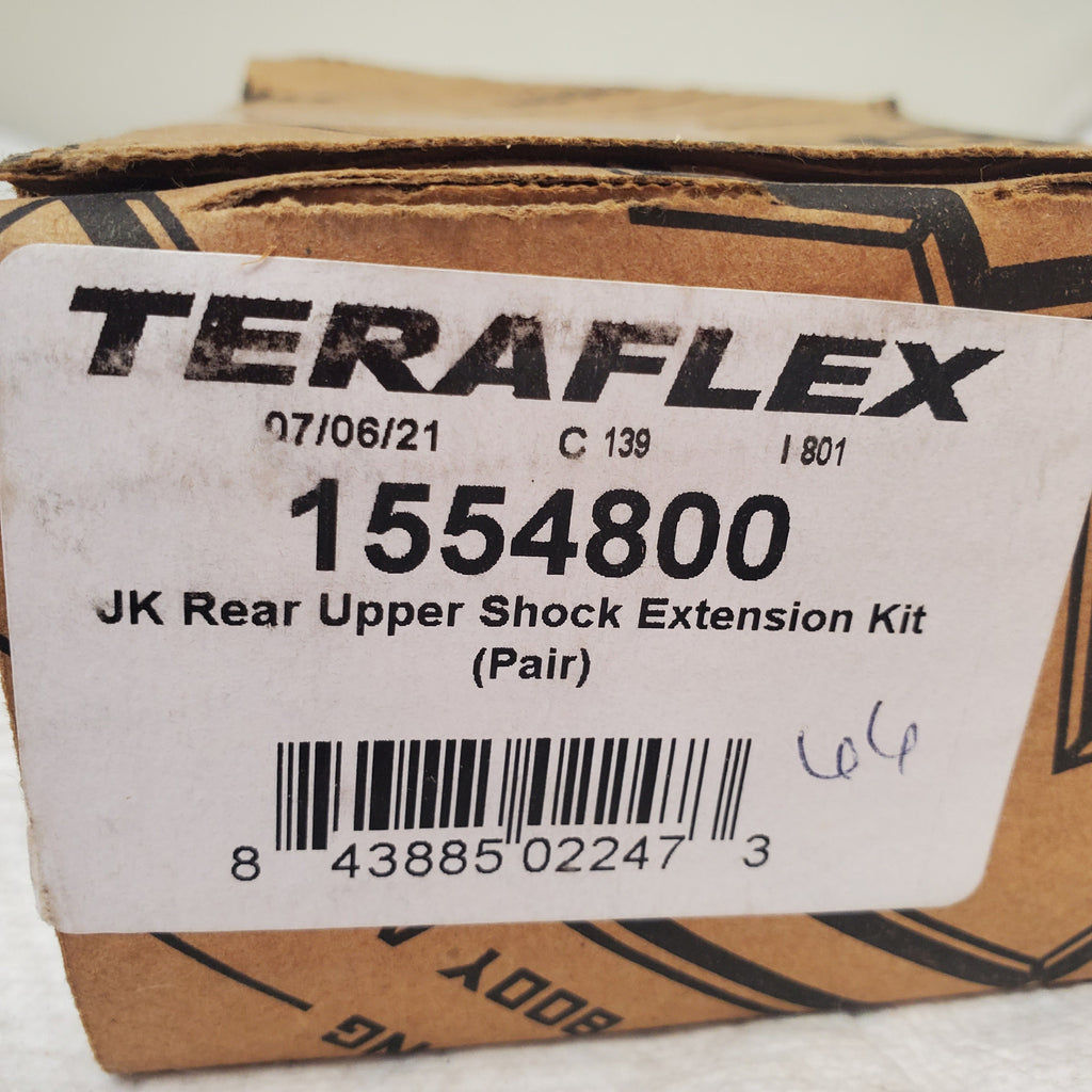 Teraflex 2" Rear Upper Shock Extension Bracket Kit, for Jeep JK; 1554800