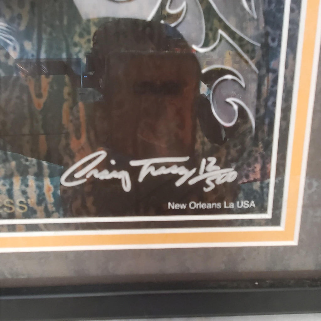 Craig Tracy 'Restless' Signed Framed Art Print old Tiger Design 11 x 14
