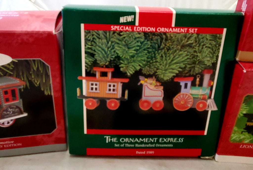 Hallmark Keepsake Tin Locomotive Trains, The Tender, Ornament Express Set of 3