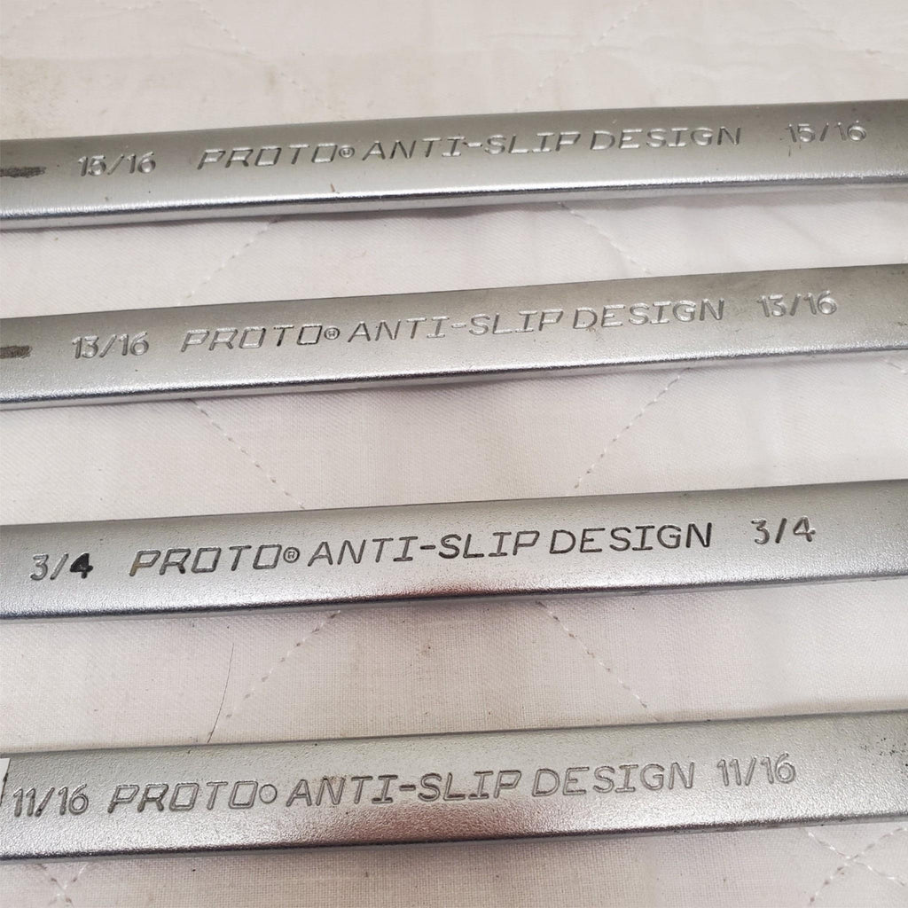 Lot of 4 Proto Anti-Slip Design Combination Wrench LOT-762