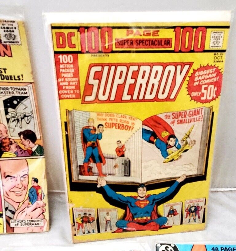 DC Comics Lot Giant Superman 11 | Powerless Superman in Super-Town Superman