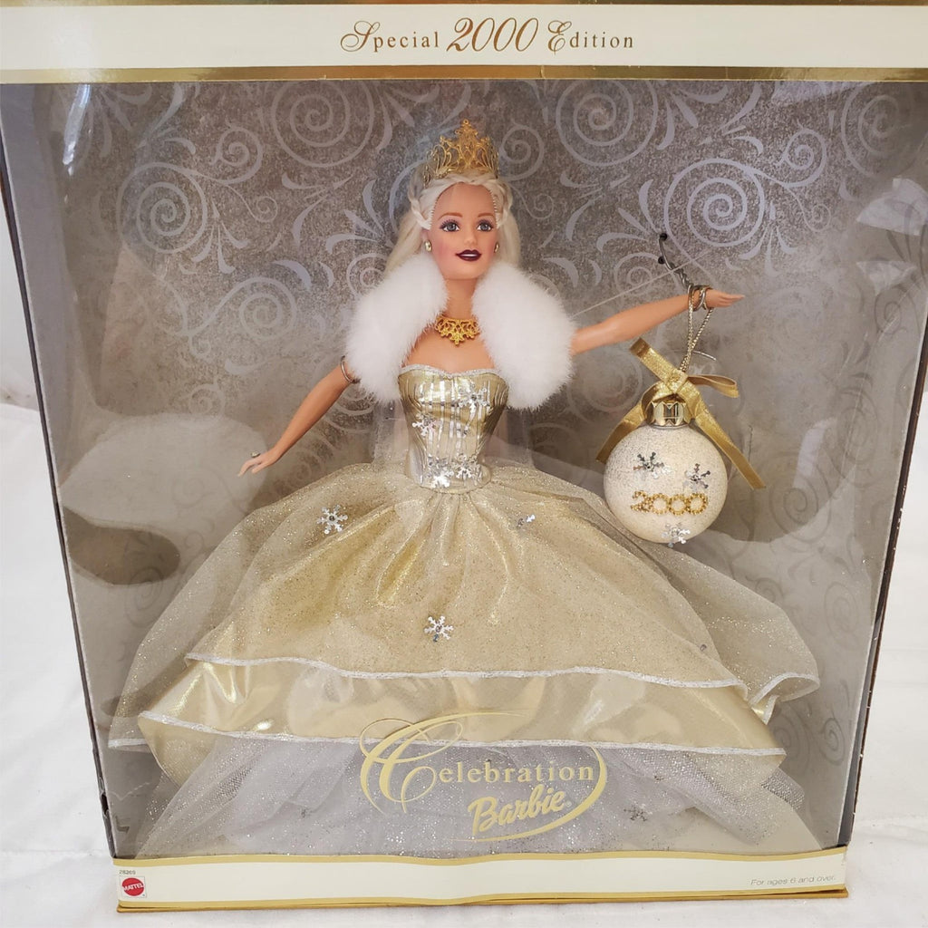 Barbie 2000 - Special Edition Celebration Barbie Doll Gold Dress Mattel 