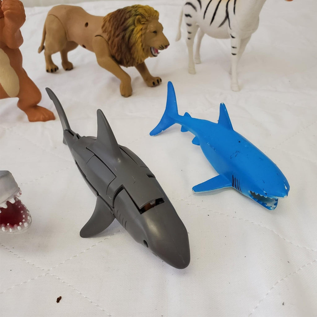 Lot of Assorted Lion, Zebra, Fishes & other Animals Toy Figures