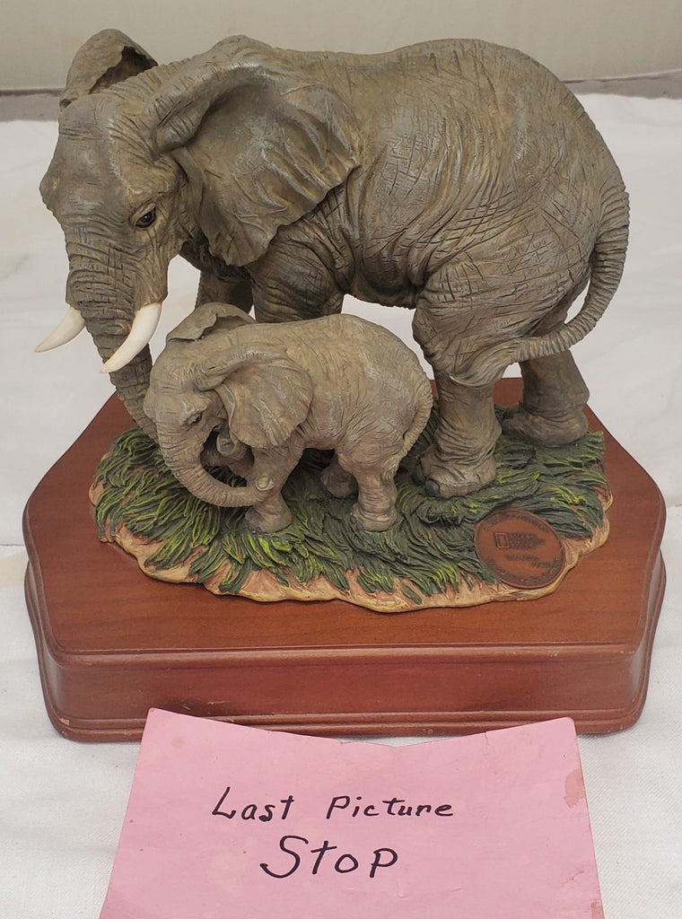 San Francisco Music Box Company Elephant Figurine National Geographic Society