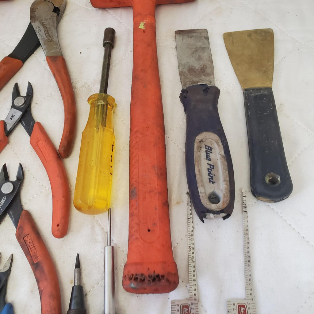 Lot of Assorted Wooden Hammer, Pilers, Various Drivers & other Hand Tools LOT 17